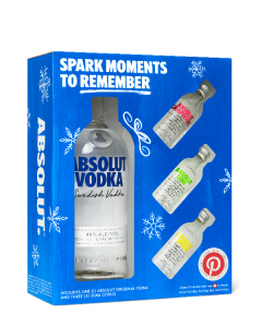 ABSOLUT 750ML WITH 3 50ML VAP - 0180B