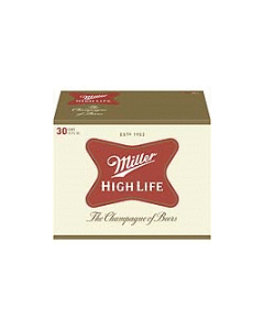 MILLER HIGH LIFE 30 CANS