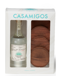 CASAMIGOS BLANCO WITH 4 COASTERS - 1803B