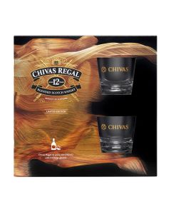 CHIVAS 12 YR WITH HIGHBALL GLASS - 2008B