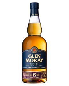 GLEN MORAY 15 YEAR OLD SINGLE MALT SCOTCH - 3592B