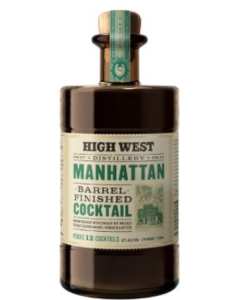 HIGH WEST MANHATTAN BARREL FINISHED COCKTAIL RTD - 4277B