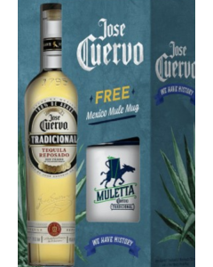 JOSE CUERVO TRADICIONAL REPOSADO WITH MULE MUG - 4935B