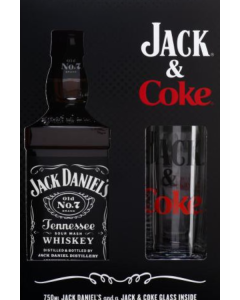 JACK DANIELS WITH COKE COLA GLASSES - 4955B