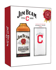 JIM BEAM WITH CLEVELAND INDIANS HIGHBALL MUG - 5116B