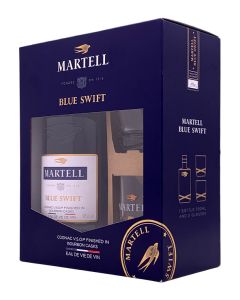 MARTELL BLUESWIFT 750ML WITH 2 GLASSES - 6247B