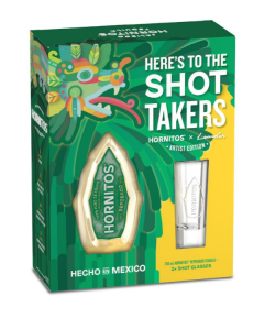 HORNITOS REPOSADO WITH TWO SHOT GLASSES - 8756B